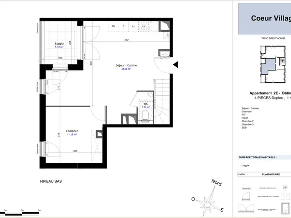 Appartement 4 pièces 77 m²