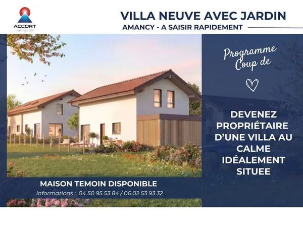 MAISON NEUVE AVEC JARDIN AUX PORTES DE GENEVE
