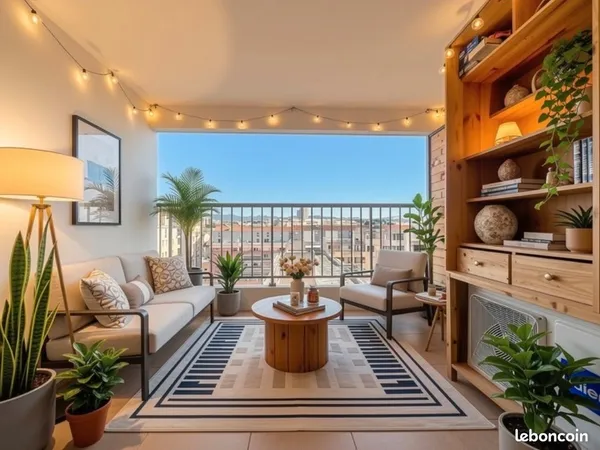 T3 61 m² + terrasse 9 m² — Dernier étage, vue dégagée, résidence sécurisée — La Capelette