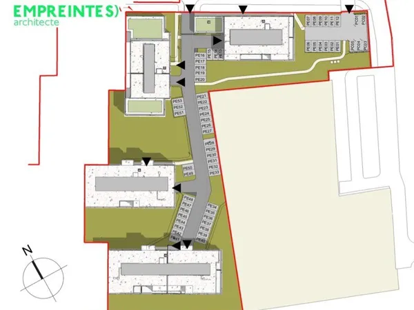 Places de parking à louer 9 à vif - résidence le pré des libellules