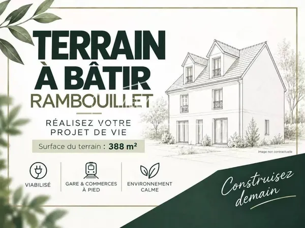 Terrain constructible 388 m²