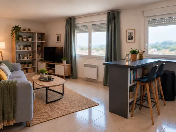 T2 meublé avec parking privé, proche centre Castres