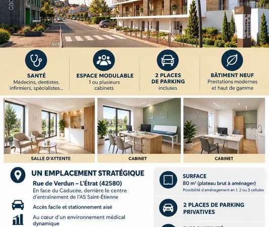Locaux professionnels pôle médical