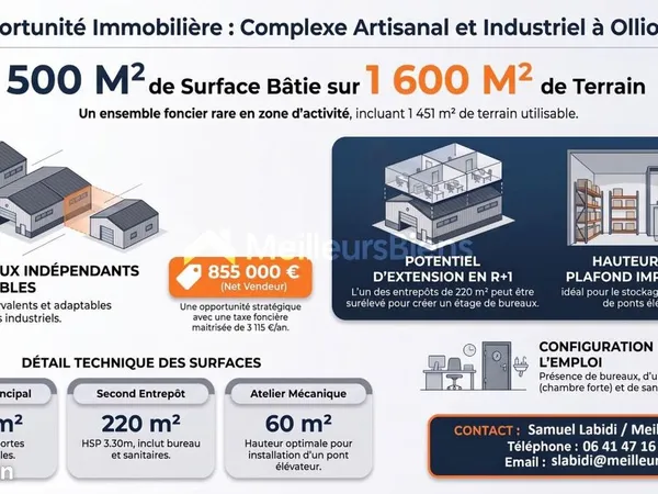 Local commercial 500 m²