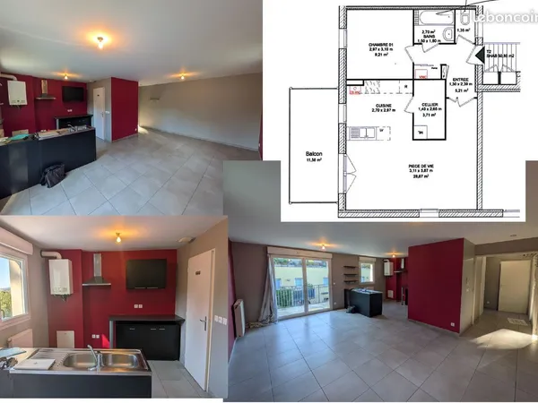 Location T2 Eco quartier du Maupas