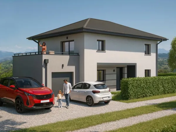 À vendre  Appartement T3 de 70 m² au dernier étage avec terrasse et jardin à Arthaz-Pont-Notre-Dame