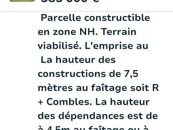 Vends terrain de 2341m2, Gambais