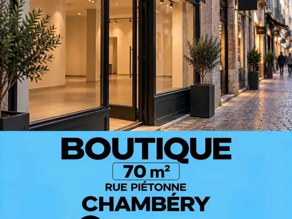 Cède bail local 70m² en coeur de ville de Chambéry