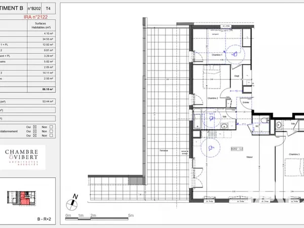 Appartement 4 pièces 89 m²