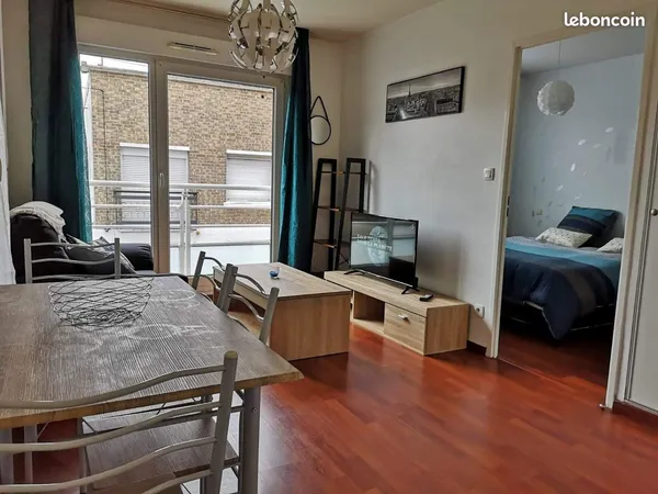T2 meublé 35 m² + terrasse + parking — Idéal investisseur — Valenciennes Hôpital
