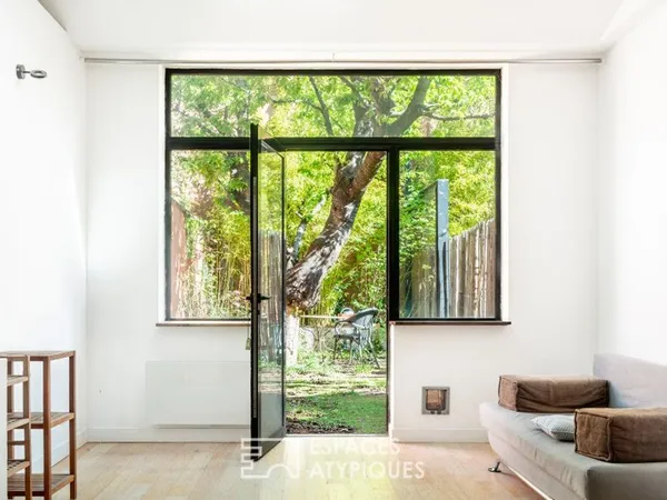 Appartement d'architecte avec jardin