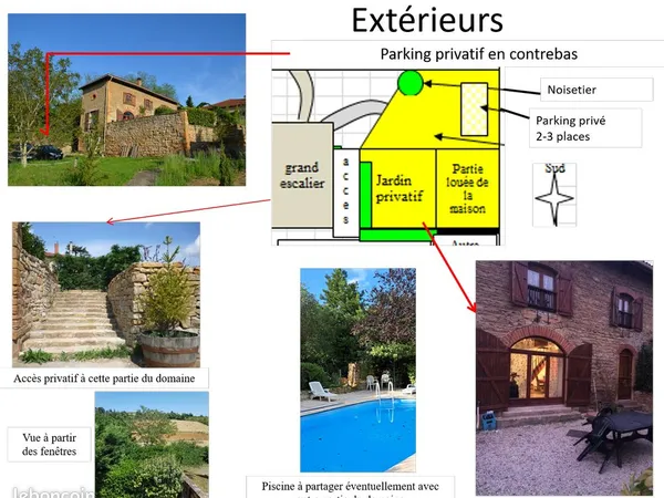 Maison meublée 4-01-27 au 30-04-27 st jean des vignes