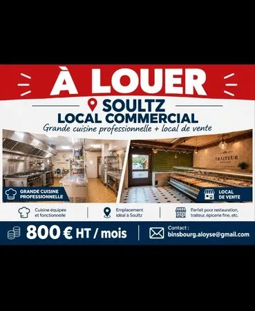 Grande cuisine et local de vente