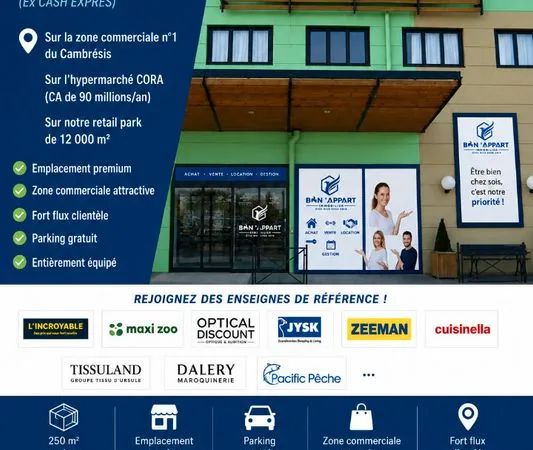 Local commercial 250 m² PROVILLE
