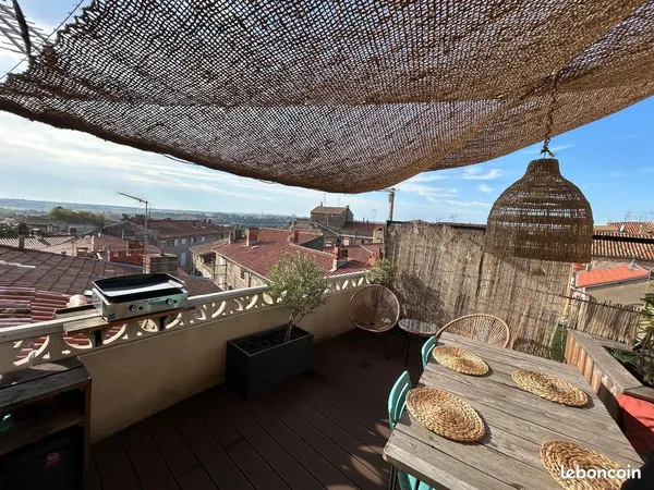 🏡 Superbe T2 traversant rénové - Hypercentre de Béziers - Terrasse avec vue