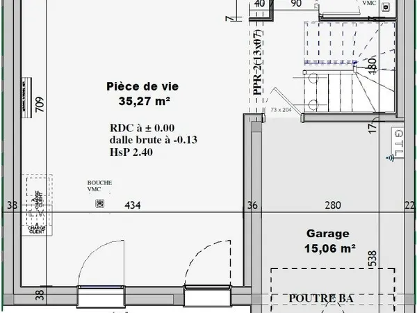 Maison 3 pièces 87 m²