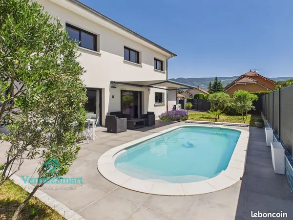 Feigères (74160) - Maison contemporaine 5 pièces | 150 m² | Piscine | DPE A