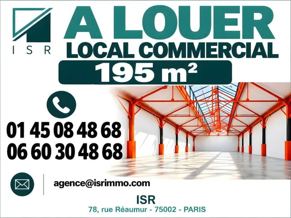 Local commercial 195 m²