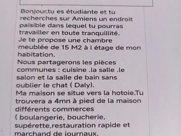 Chambre chez l habitant