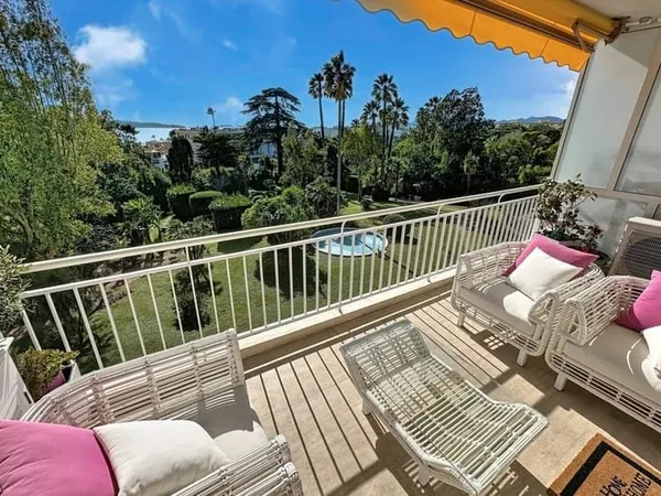 CANNES -BASSE CALIFORNIE -3 Pces VUE MER/PARC