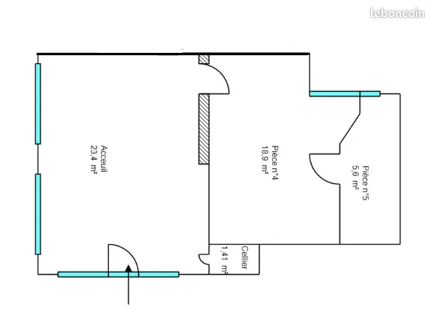Appartement 2 pièces 49 m²