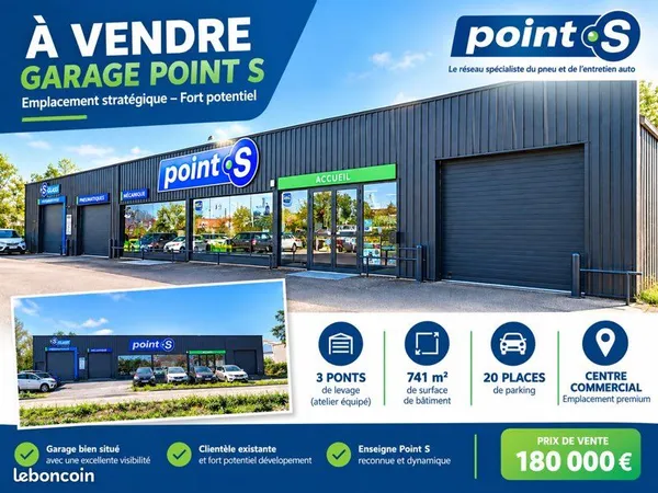 À céder fonds de commerce garage automobile