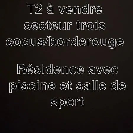 Appartement à vendre t2