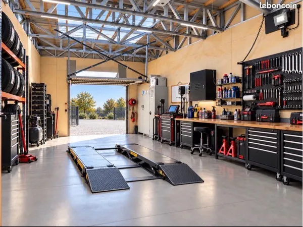 TERRAIN PROFESSIONNEL 750 m² + ATELIER + BUREAU — MONTDIDIER