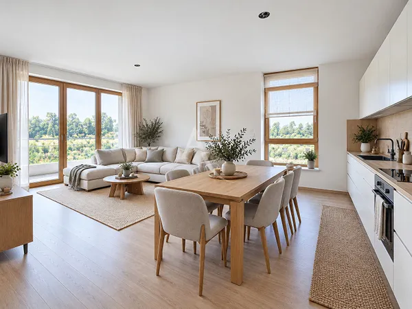 Appartement Coupvray - F3 NEUF bâtiment passif AVEC JARDIN, TERRASSE & 2 PARKINGS COUVERTS - Livrais
