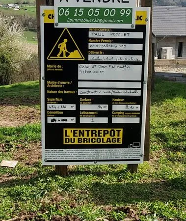 Terrain viabilisé 760m²