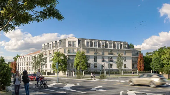 PONTOISE - T4 AVEC BALCON, VUE SUR JARDIN ET PARKING