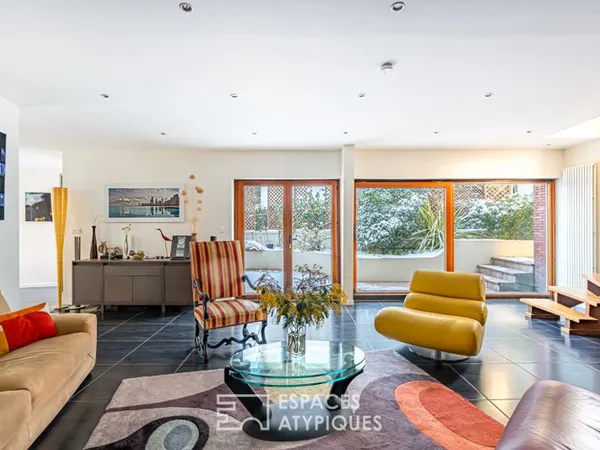Parenthèse moderne avec belles terrasses vieux Marly