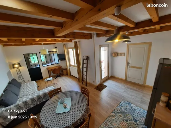 Location charmant gite/appartement meublé de 45 m2 au coeur du vercors 15 mm de valence disponible m