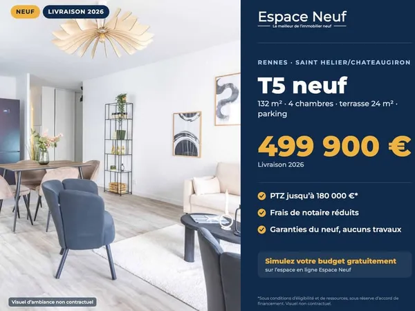 RENNES SAINT HELIER / Rue de Chateaugiron - T5 4 chambres