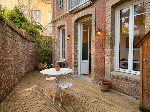 Appartement avec cour-terrasse privative au coeur de Honfleur