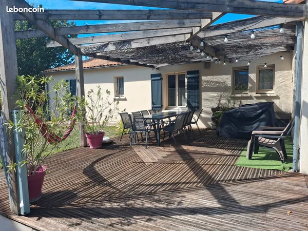 Maison lumineuse avec jardin sans vis-à vis