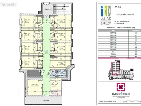 Bureaux santé 238 m²