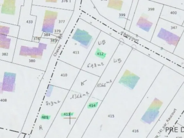 Bouxières-Aux-Chênes : terrain constructible en vente