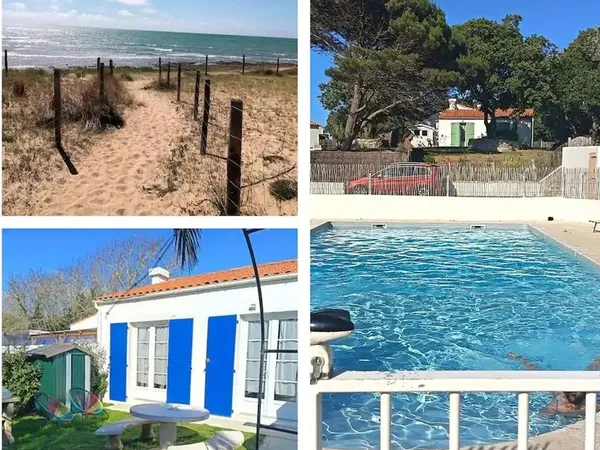 Maison sur la dune avec piscine et accès direct à la plage