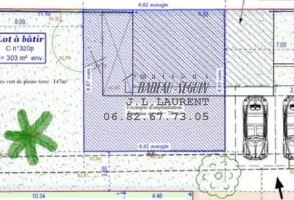 Terrain 303 m²