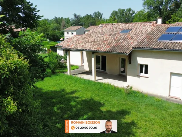 (31450) - BAZIEGE - MAISON INDIVIDUELLE - JARDIN - CLOS - MEZZANINE - LUMINEUX - GRAND GARAGE - CONF