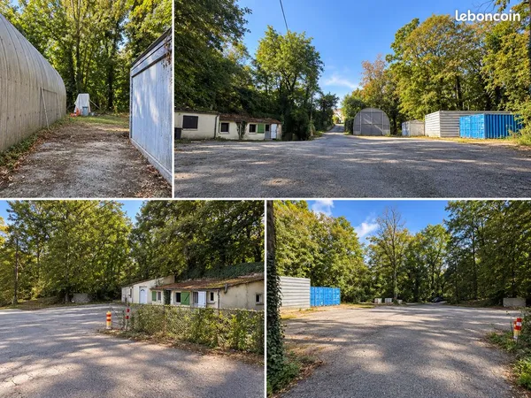 Location - Terrain d'activité 2 200 m² avec hangar, bureau et Algeco - Senlis (60)