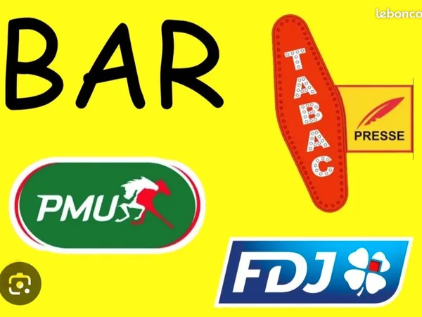 Bar. Tabac .jeux .pmu