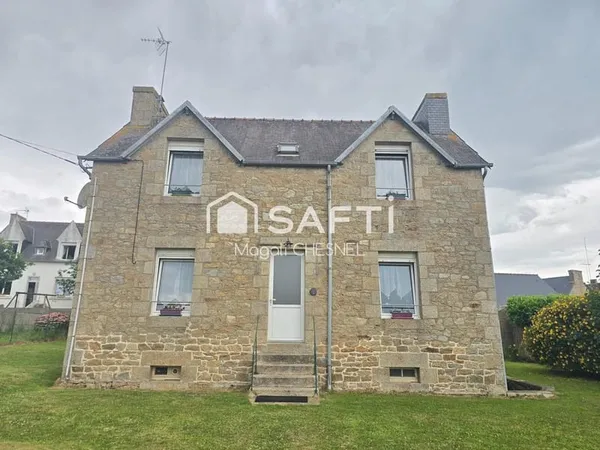 MAISON DE CARACTÈRE  70 m²  2 CHAMBRES  TERRAIN 618 m²  PLOUARET