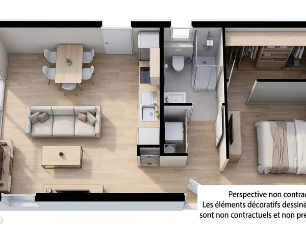 Maison 2 pièces 47 m²