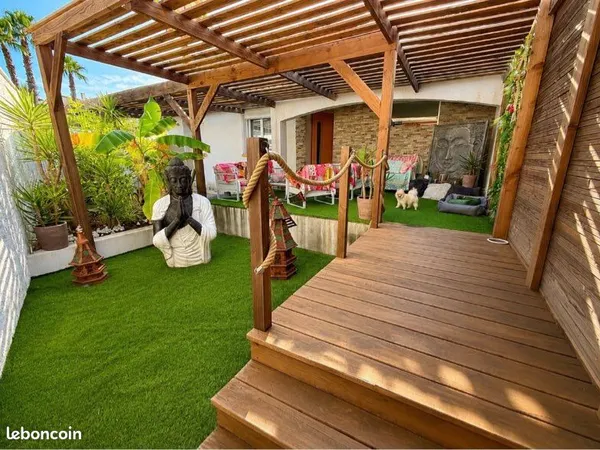 FABRÈGUES VILLA 105 m² - 4 CHAMBRES - PISCINE - AUCUN TRAVAUX + ESPACE PROFESSIONNEL