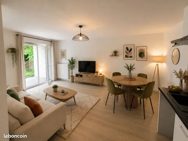 Appartement T3 meublé avec terrasse et jardin à Escalquens