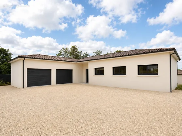 Plain-pied neuf sejour 4 ch double garage jardin