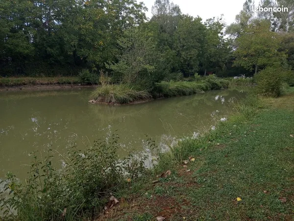 Étang sur terrain clos