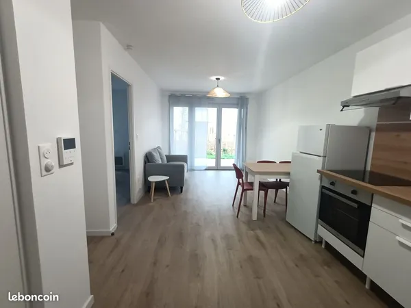 Location T2 neuf RDC 42 m², meublé